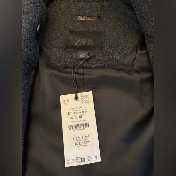 ZARA LONG WOOL COAT ZW COLLECTION LIMITED EDITION - Picture 12 of 15